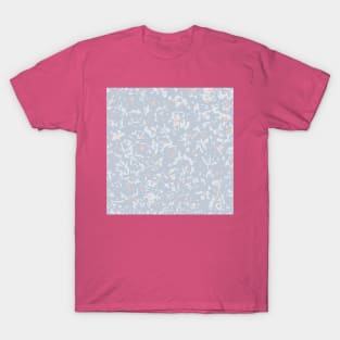 Abstract texture Blue Plein Air and Pale Dogwood salmon T-Shirt